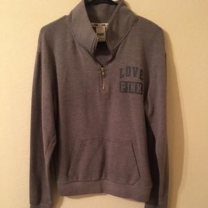 Grey PINK Pullover